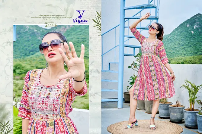 MAIRA v5 By Viyaa Naira Cut Printed Kurtis Catalog